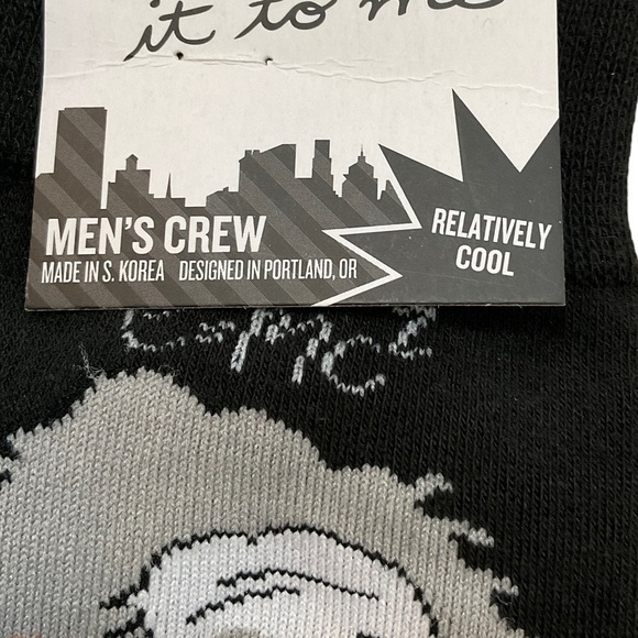 RELATIVELY Cool Socks Men’s Crew Sock it to me Albert Einstein size 7-13 - Picture 7 of 10